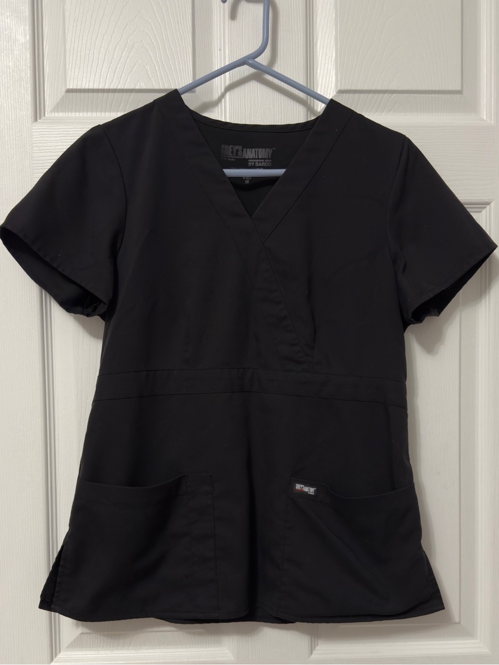Grey's Anatomy Women's Short Sleeve Scrub Top - Black